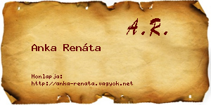 Anka Renáta névjegykártya